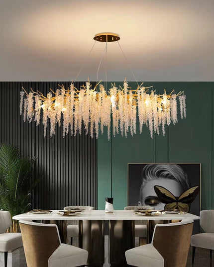 Golden Rainfall Dinning Chandelier