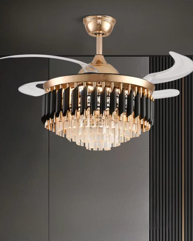 Black Mamba Chandelier Ceiling Fan