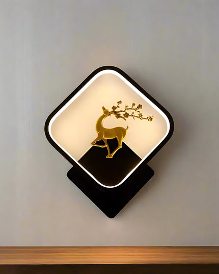 Luminous Deer Aura Wall Light