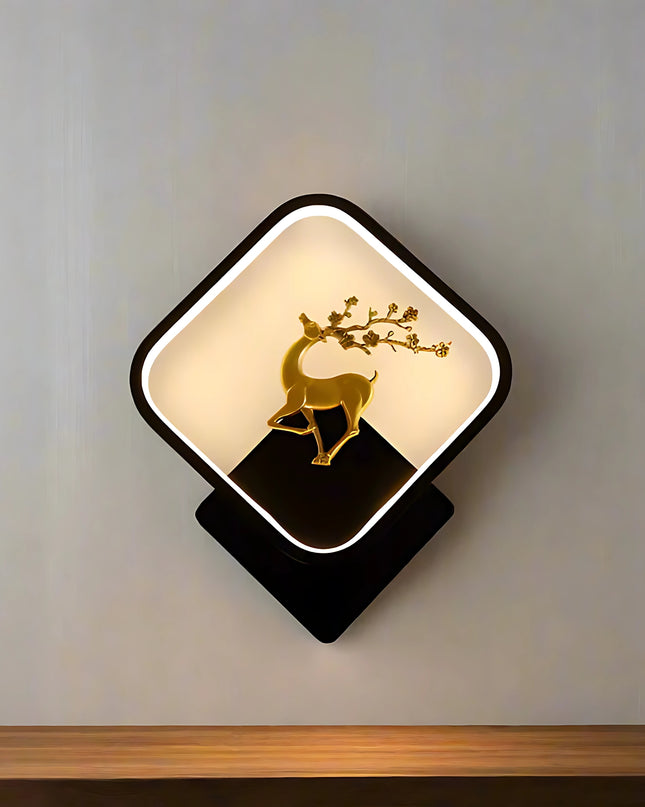 Luminous Deer Aura Wall Light