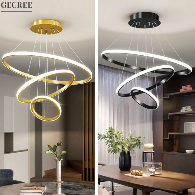 Dancing Rings Modern Chandelier