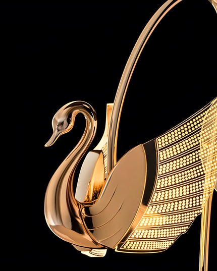 Golden Swan Wall Light