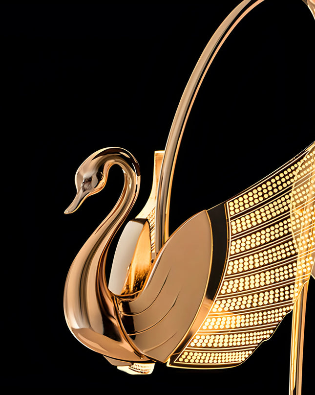 Golden Swan Wall Light