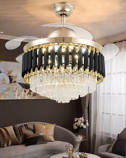 Black Mamba Chandelier Ceiling Fan