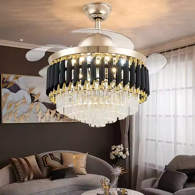 Black Mamba Chandelier Ceiling Fan