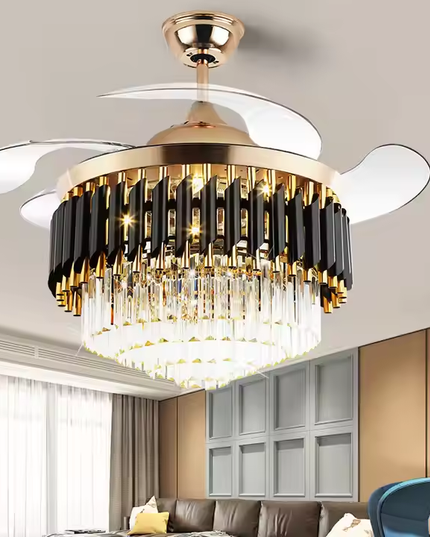 Black Mamba Chandelier Ceiling Fan