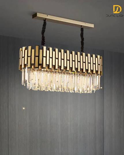 Regal Radiance Oval Chandelier