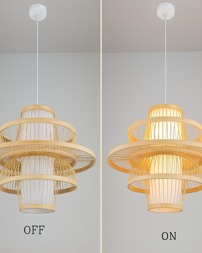 Zen Aura Bamboo Hanging Light