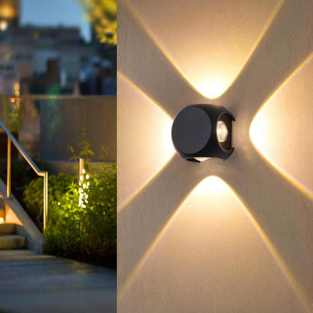4 Way Outdoor Wall Light