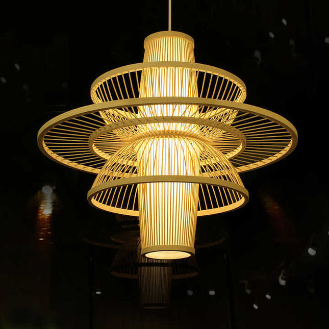 Zen Aura Bamboo Hanging Light
