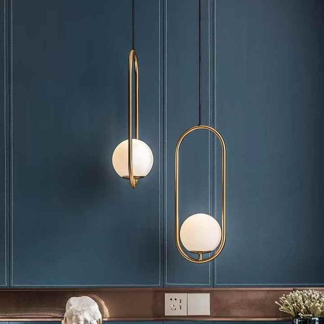 Midnight Halo Pendant Light