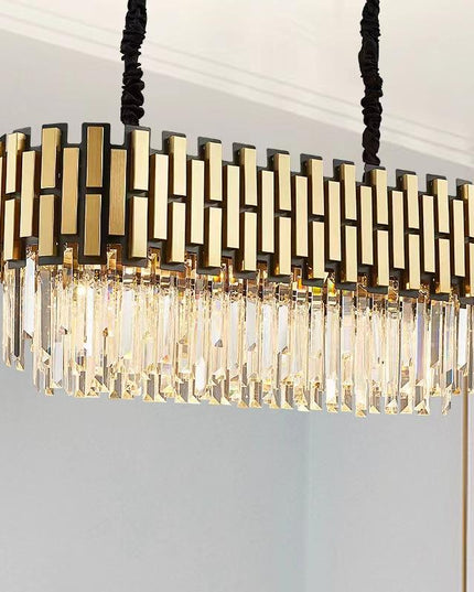 Regal Radiance Oval Chandelier