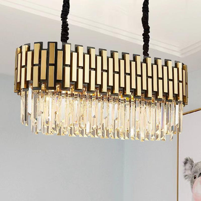 Regal Radiance Oval Chandelier