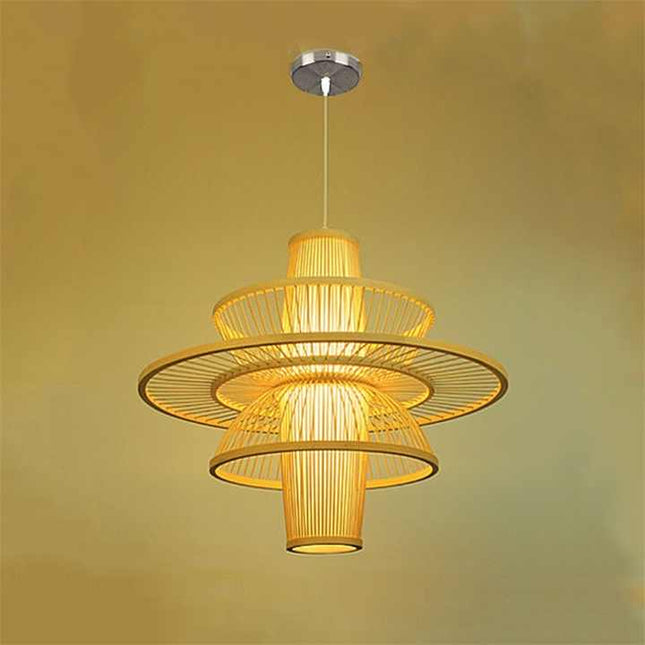 Zen Aura Bamboo Hanging Light
