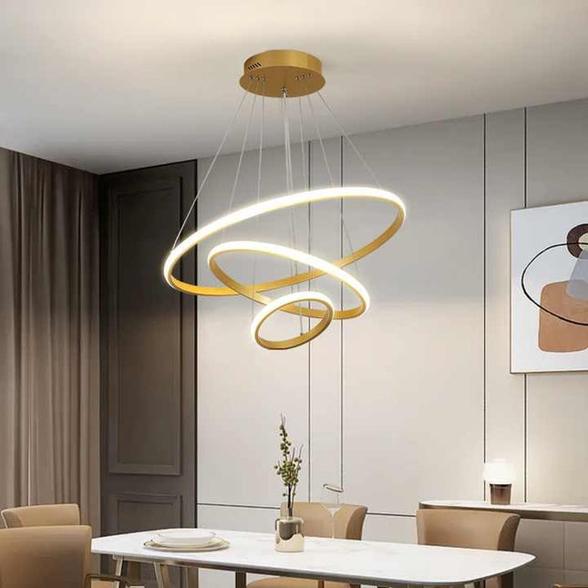 Dancing Rings Modern Chandelier
