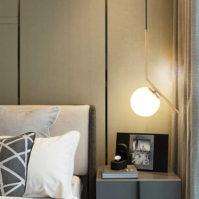 Modern globe pendant light