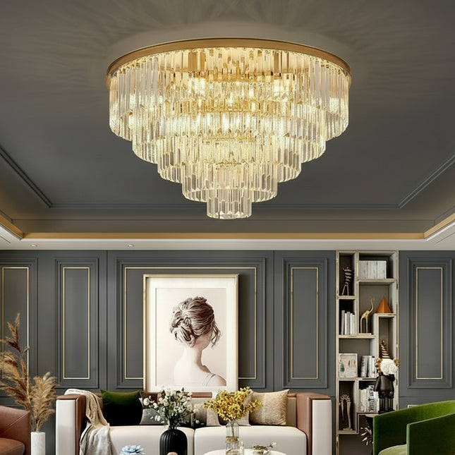Imperial Crown Round Chandelier