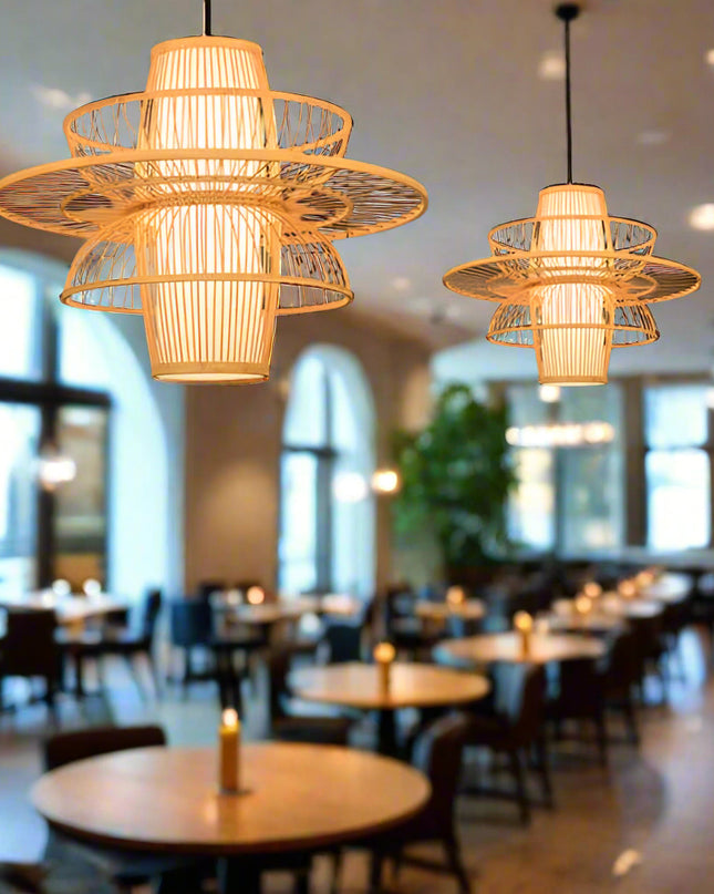 Zen Aura Bamboo Hanging Light