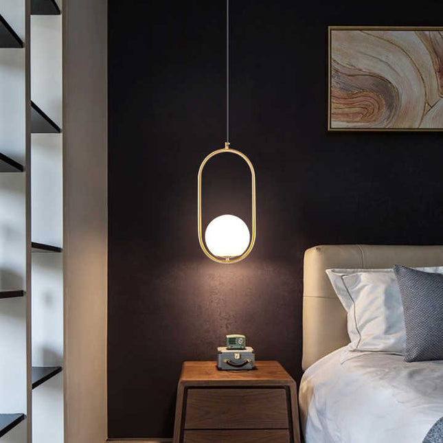 Midnight Halo Pendant Light