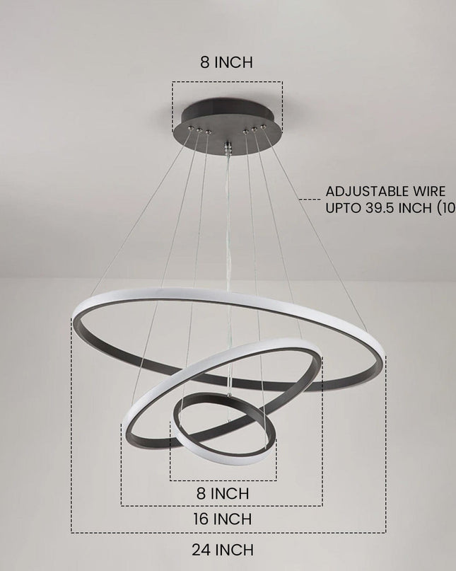 Dancing Rings Modern Chandelier