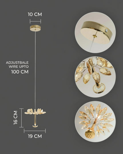 Flora Crystal Pendant Light