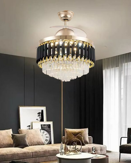 Black Mamba Chandelier Ceiling Fan