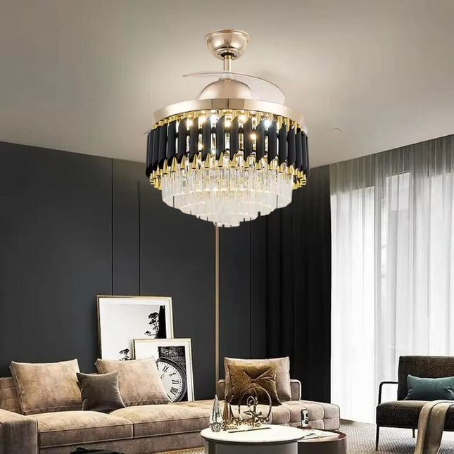 Black Mamba Chandelier Ceiling Fan