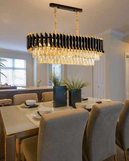 Black Mamba Oval Chandelier