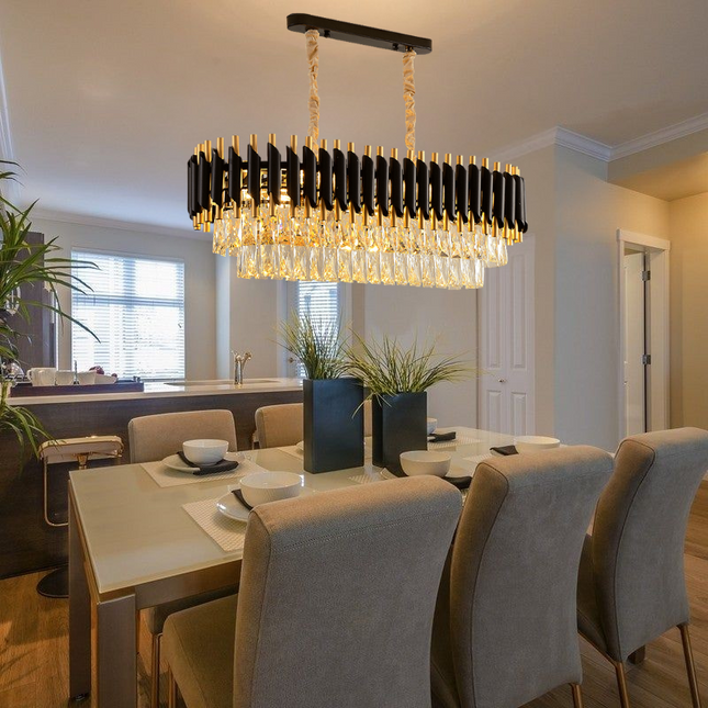 Black Mamba Oval Chandelier