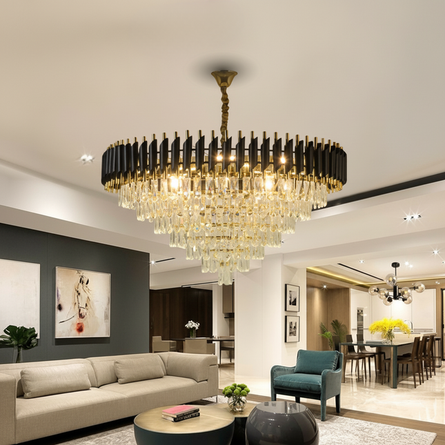 Black Mamba Round Chandelier