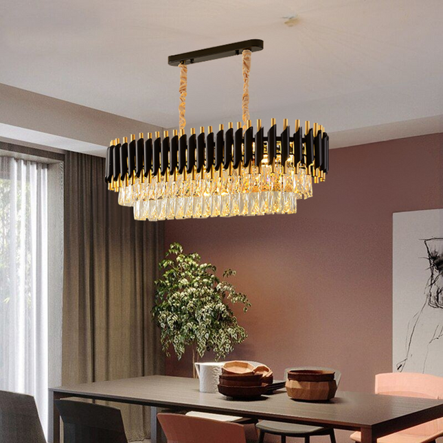 Black Mamba Oval Chandelier