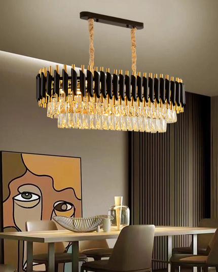 Black Mamba Oval Chandelier