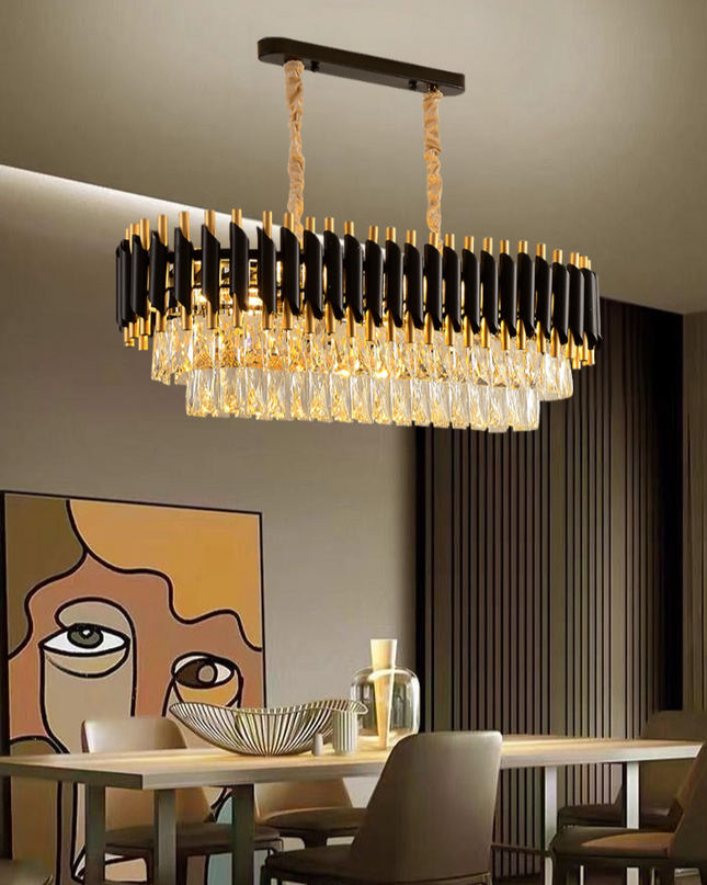 Black Mamba Oval Chandelier