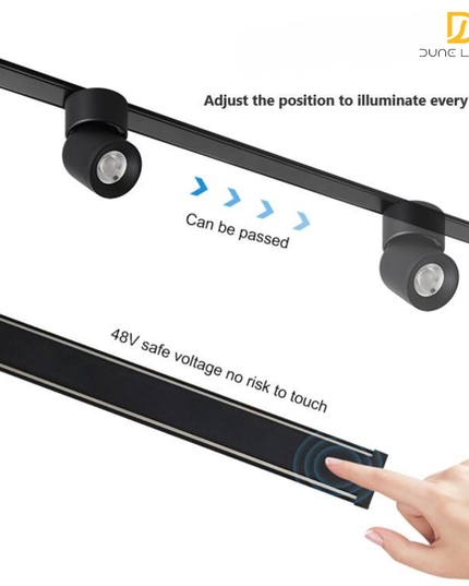 Ultrathin Magnetic Track Light Channel