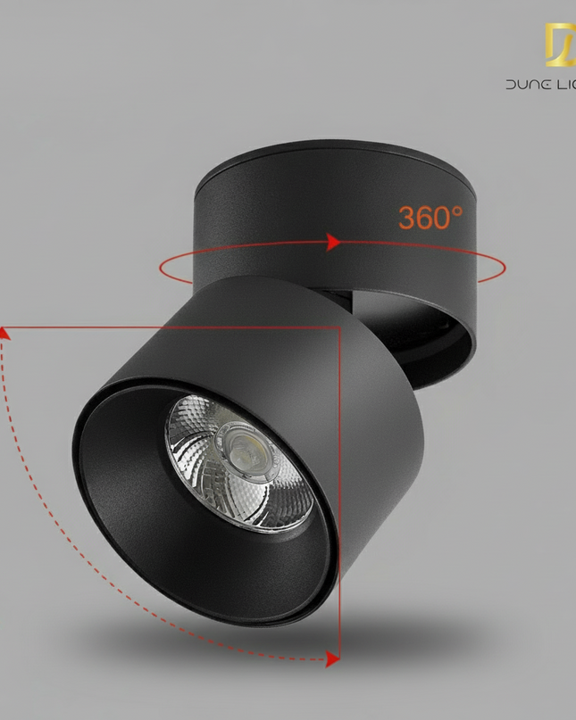 360° Moving COB Surface Spotlight
