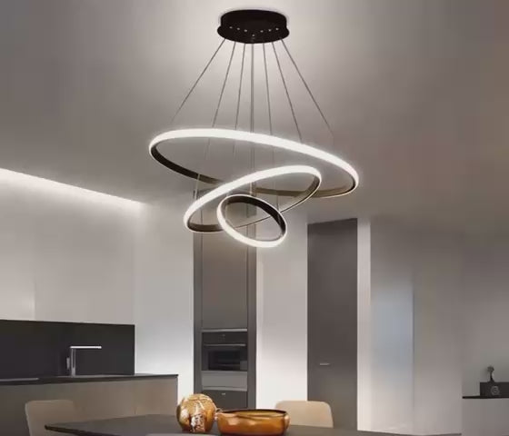 Dancing Rings Modern Chandelier